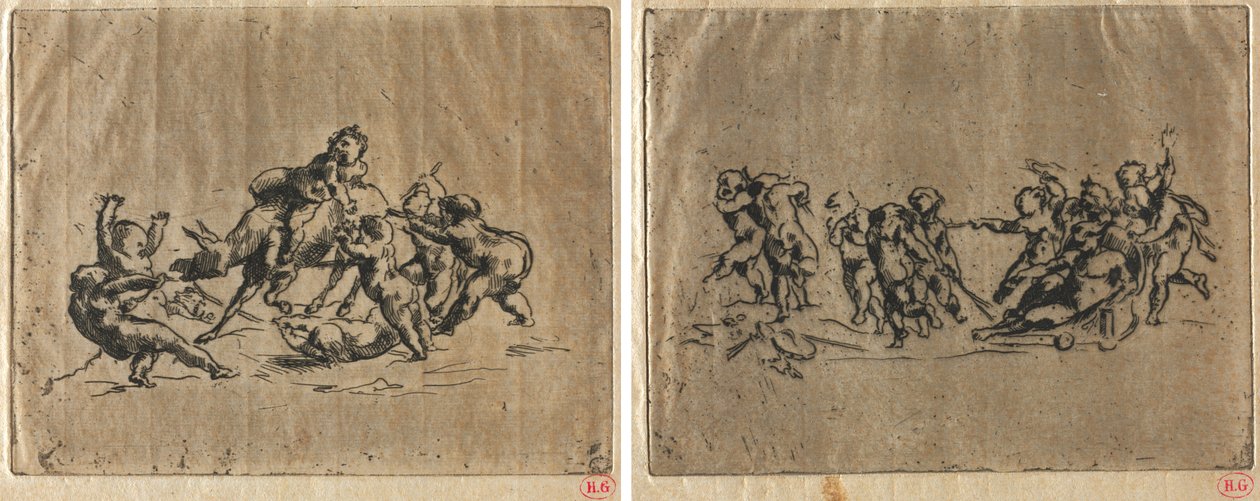 Bacanal con Niños y Burro de Jean Baptiste Carpeaux