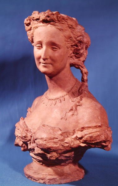 Busto de Eugenie-Marie de Montijo de Guzmán (1826-1920) Condesa de Teba de Jean Baptiste Carpeaux