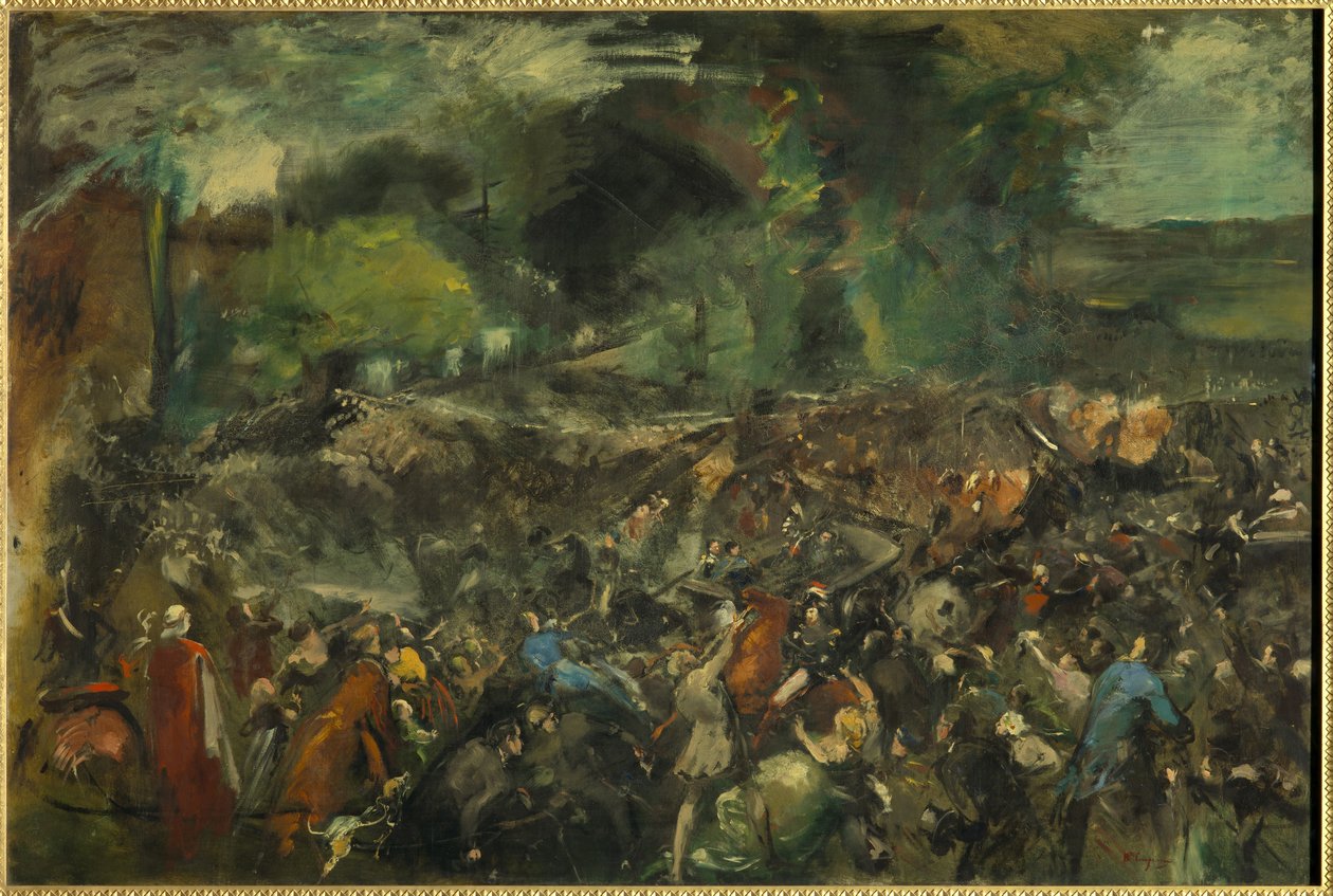 El ataque de Antonin Berezowski al Zar Alejandro II el 6 de junio de 1867 de Jean Baptiste Carpeaux