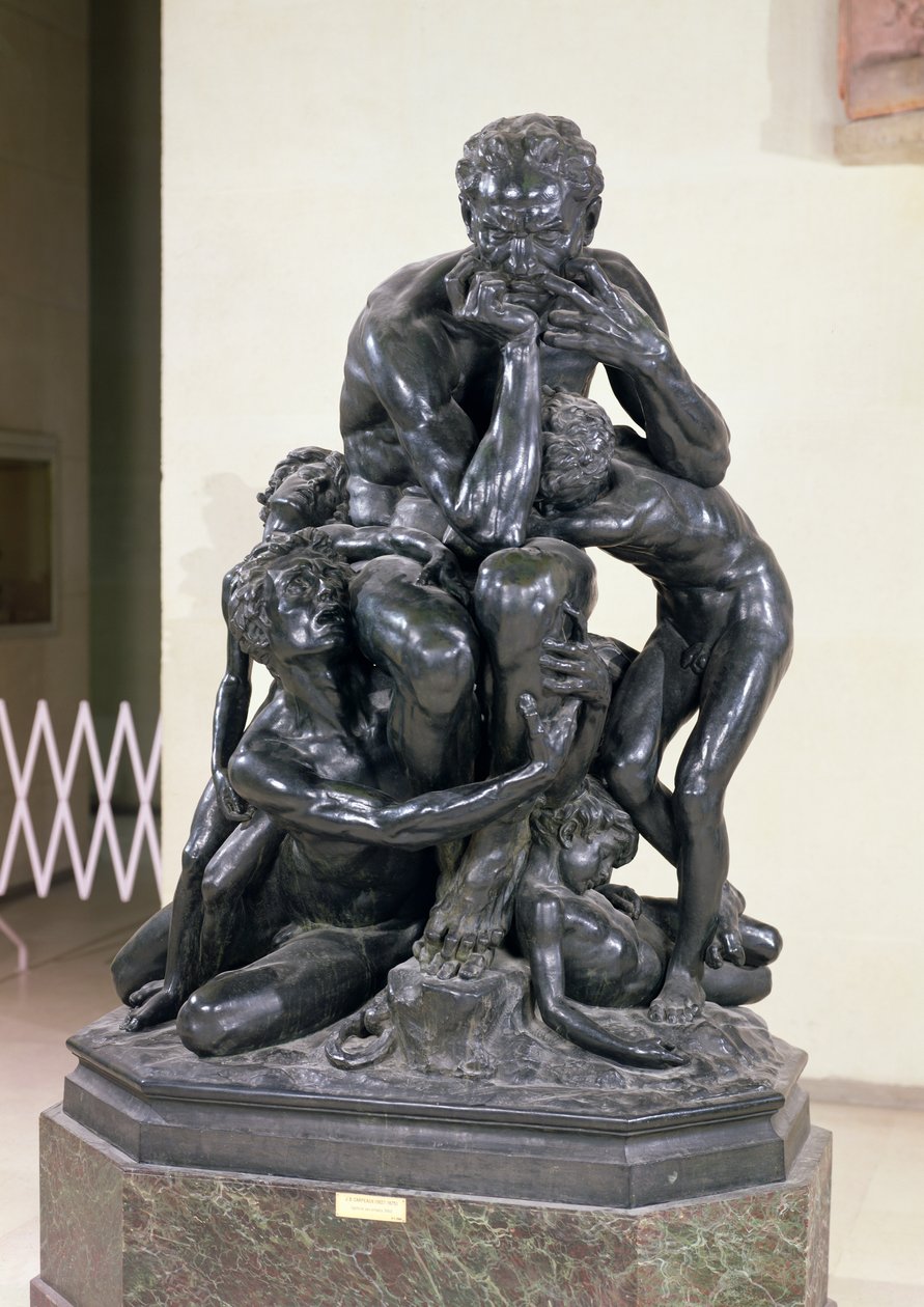 Ugolino y sus hijos (detalle) de Jean Baptiste Carpeaux