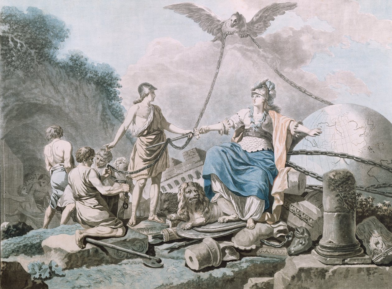 Alegoría de la liberación de los esclavos de Jean Baptiste Chapuy