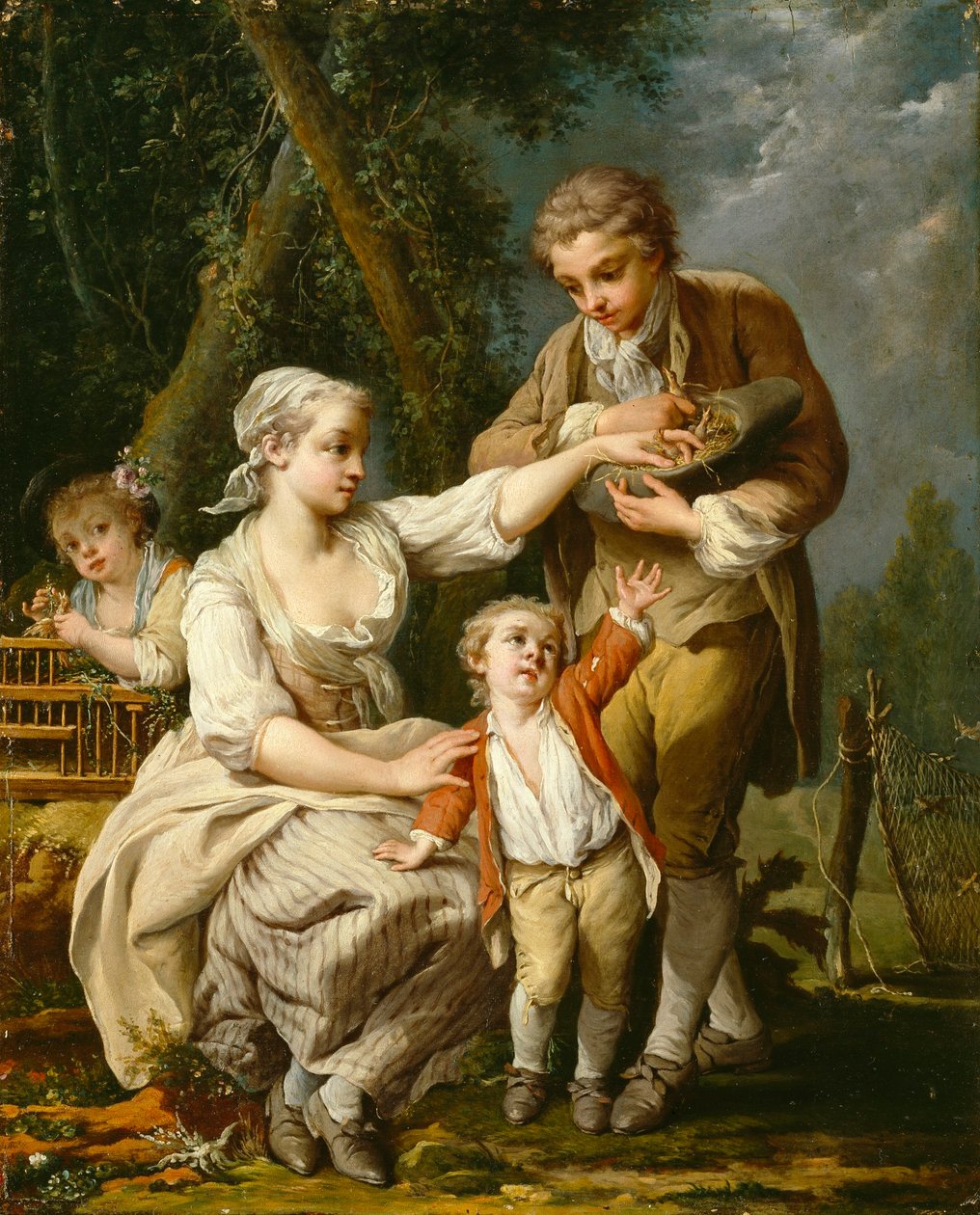 Nido de pájaros de Jean Baptiste Charpentier the Elder