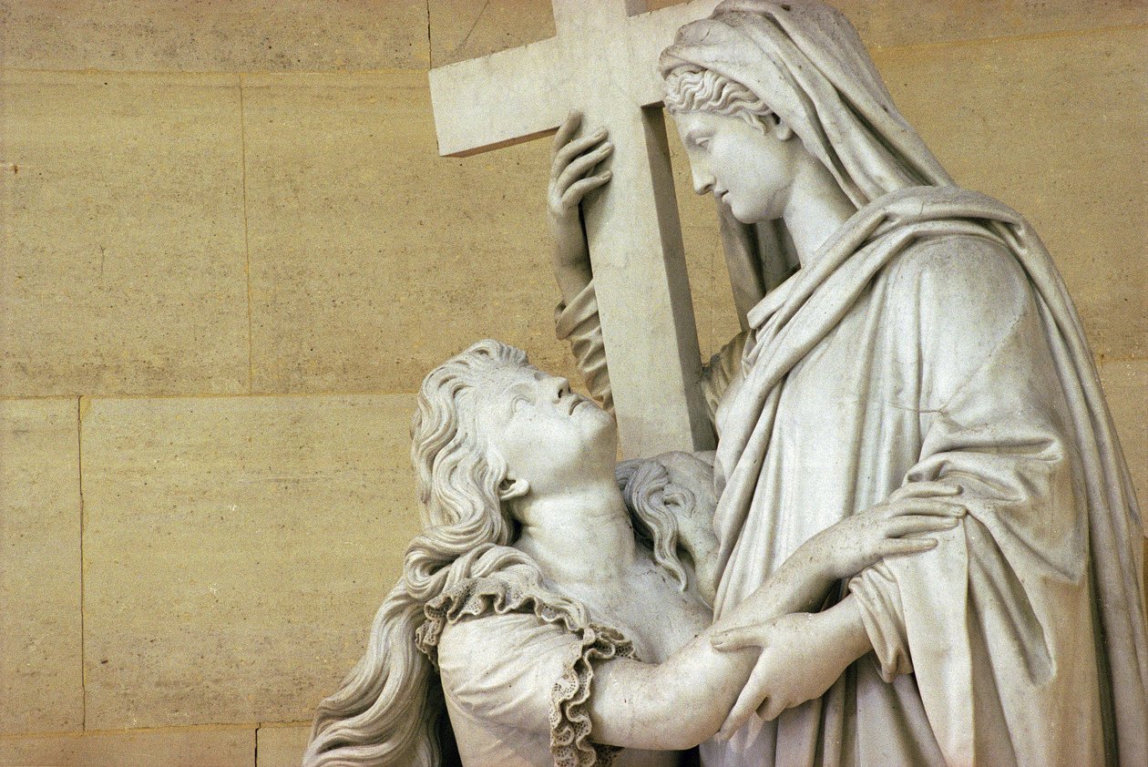 María Antonieta sostenida por la Religión, 1825 de Jean Baptiste Cortot