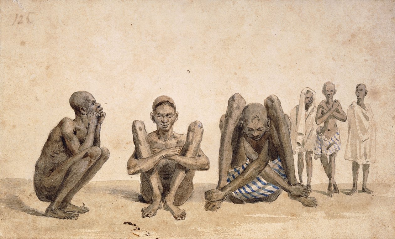 Negros de Río Janeiro, c. 1825-6 (acuarela) de Jean Baptiste Debret