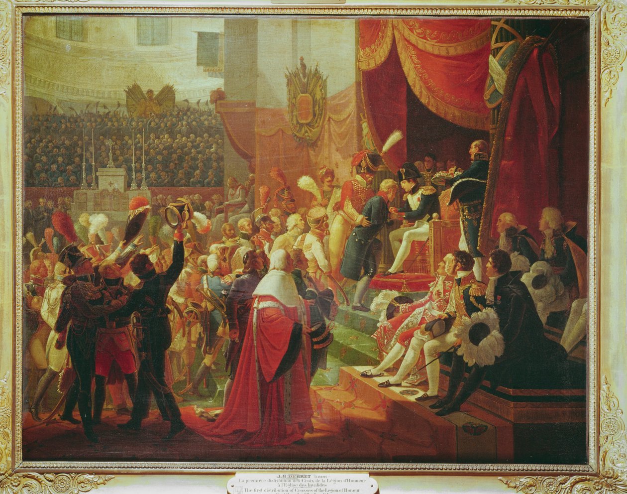 Primera distribución de la Cruz de la Legión de Honor En la iglesia Les Invalides ... de Jean Baptiste Debret