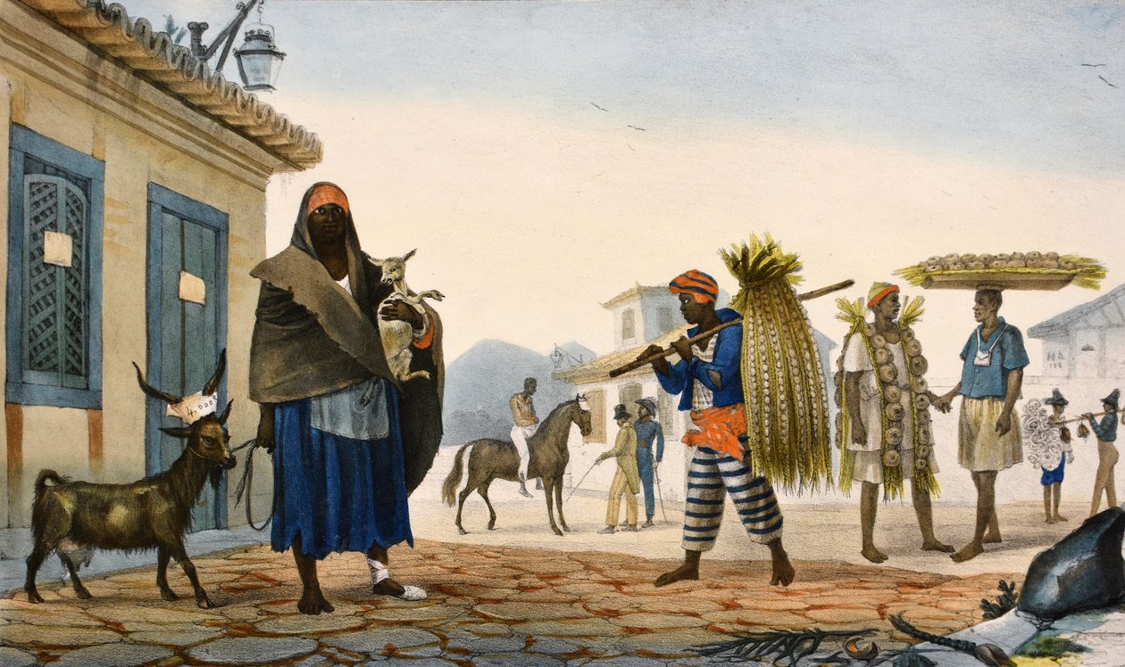 y litografías coloreadas de Jean Baptiste Debret