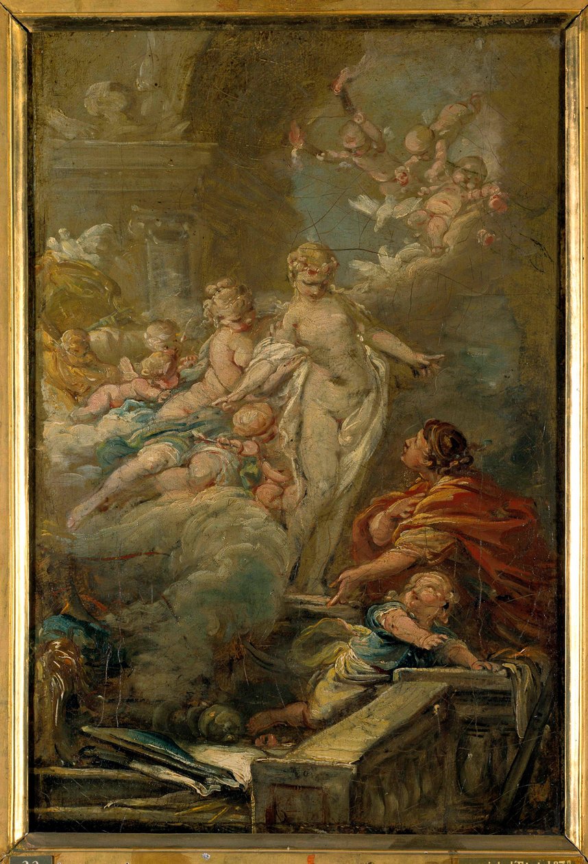 Pigmalión y Galatea Esquisse de Jean Baptiste Deshays (1729-1765) Siglo XVIII Sol. 0,49 x 0,33 m. Recorrido por el Museo de Bellas Artes de Jean Baptiste Deshays
