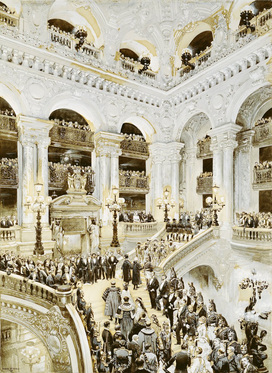 Inauguración de la Ópera de París, 5 de enero de 1875, 1878 de Jean Baptiste Edouard Detaille
