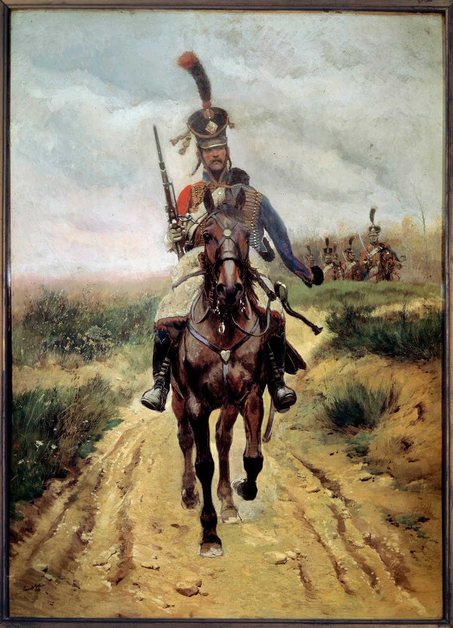 Punta de vanguardia, 9º Húsares de Jean Baptiste Edouard Detaille