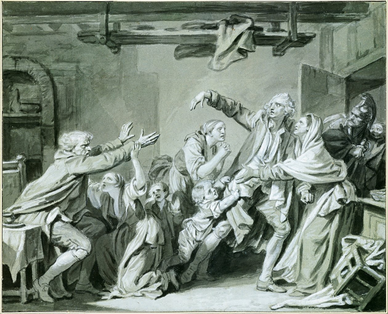 Un padre maldice a su hijo desagradecido de Jean Baptiste Greuze