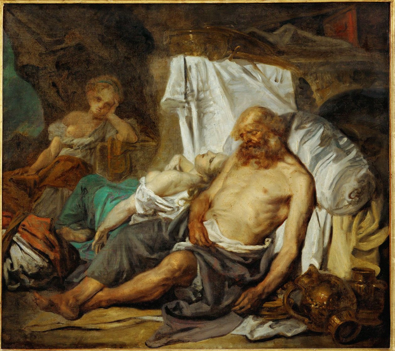 Lot y sus hijas ... de Jean-Baptiste Greuze