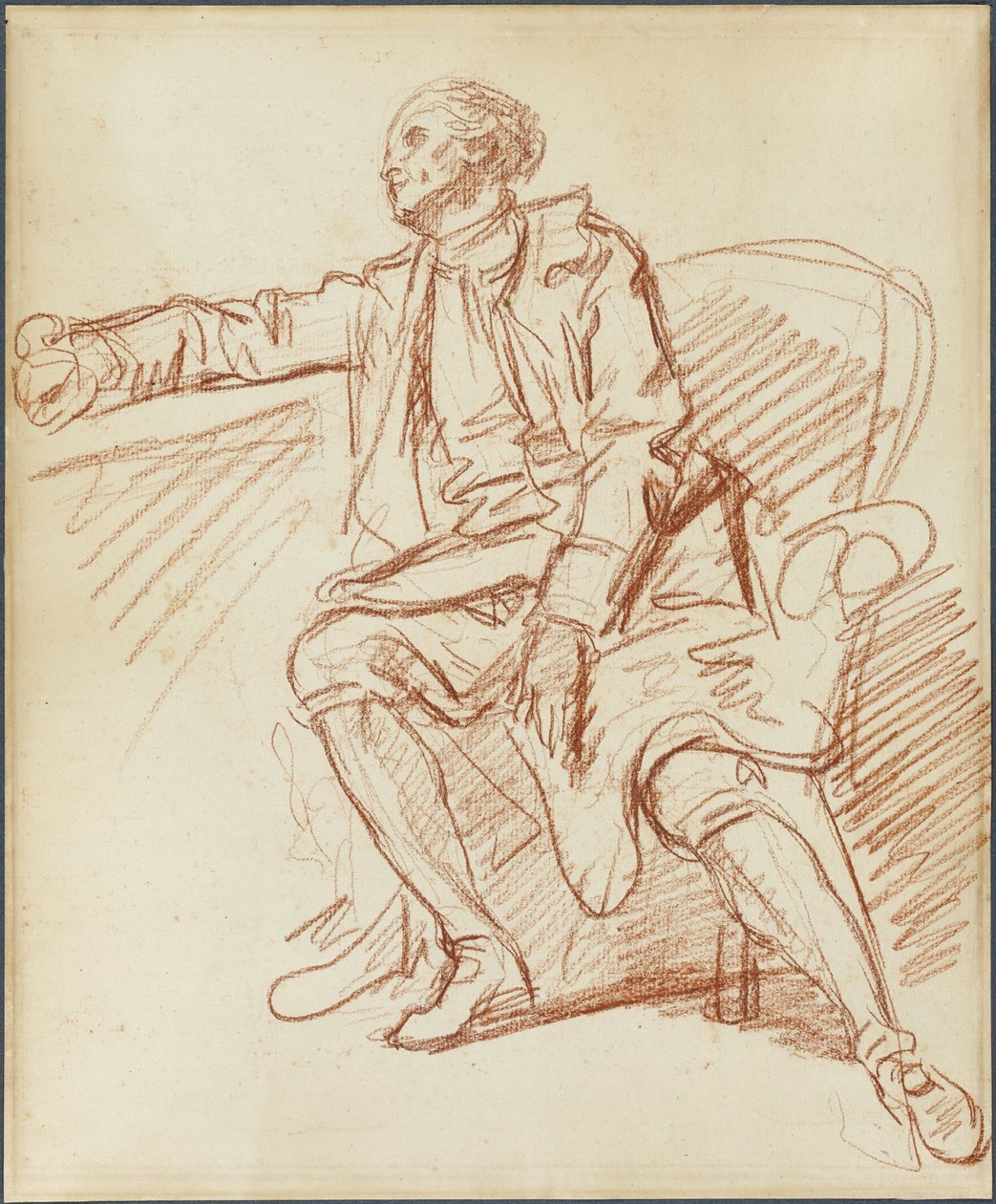 Caballero sentado de Jean Baptiste Greuze