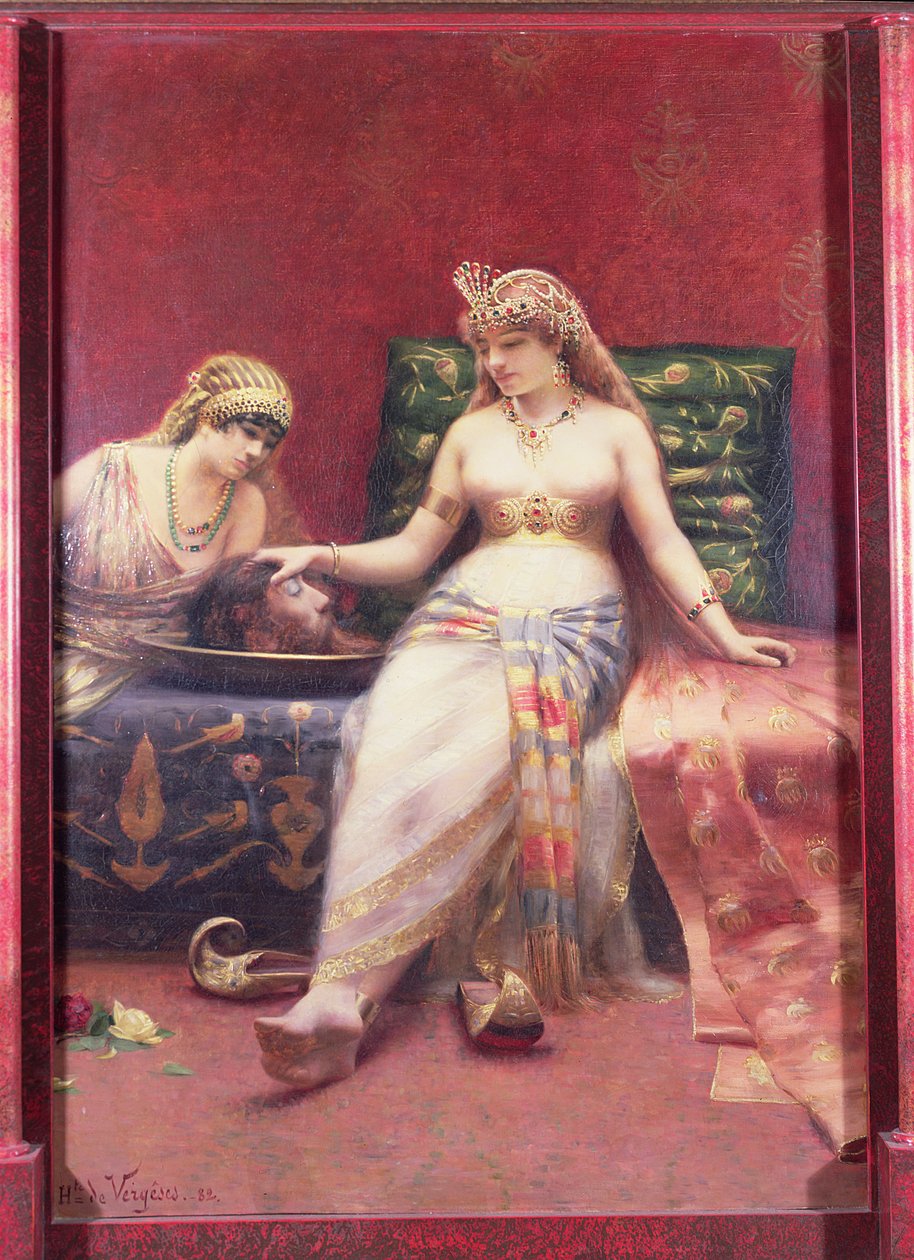 Salomé con la cabeza de Juan el Bautista de Jean Baptiste Hippolyte de Vergeses