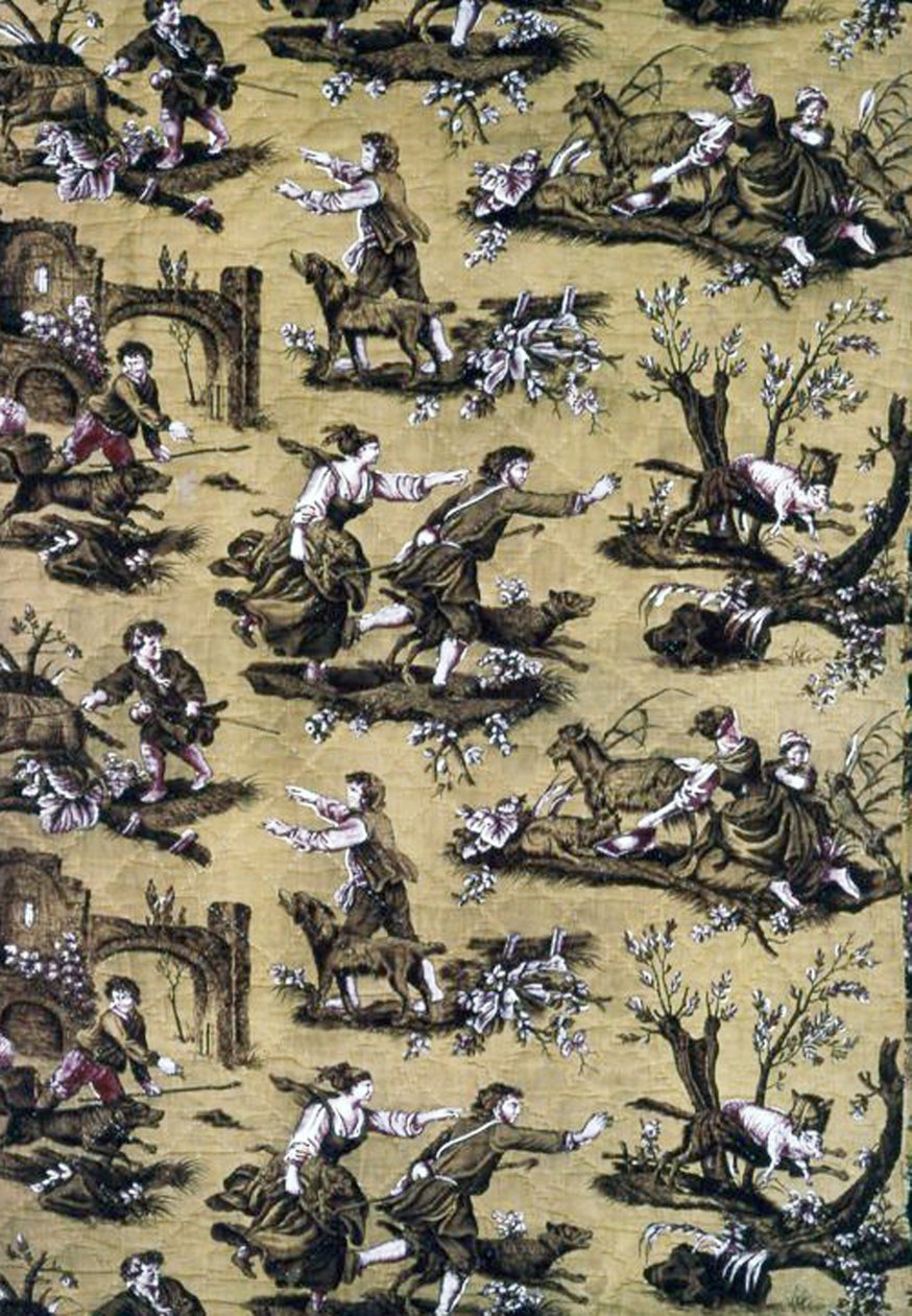 ¡Al Lobo! (Tela de Mobiliario) de Jean Baptiste Huet