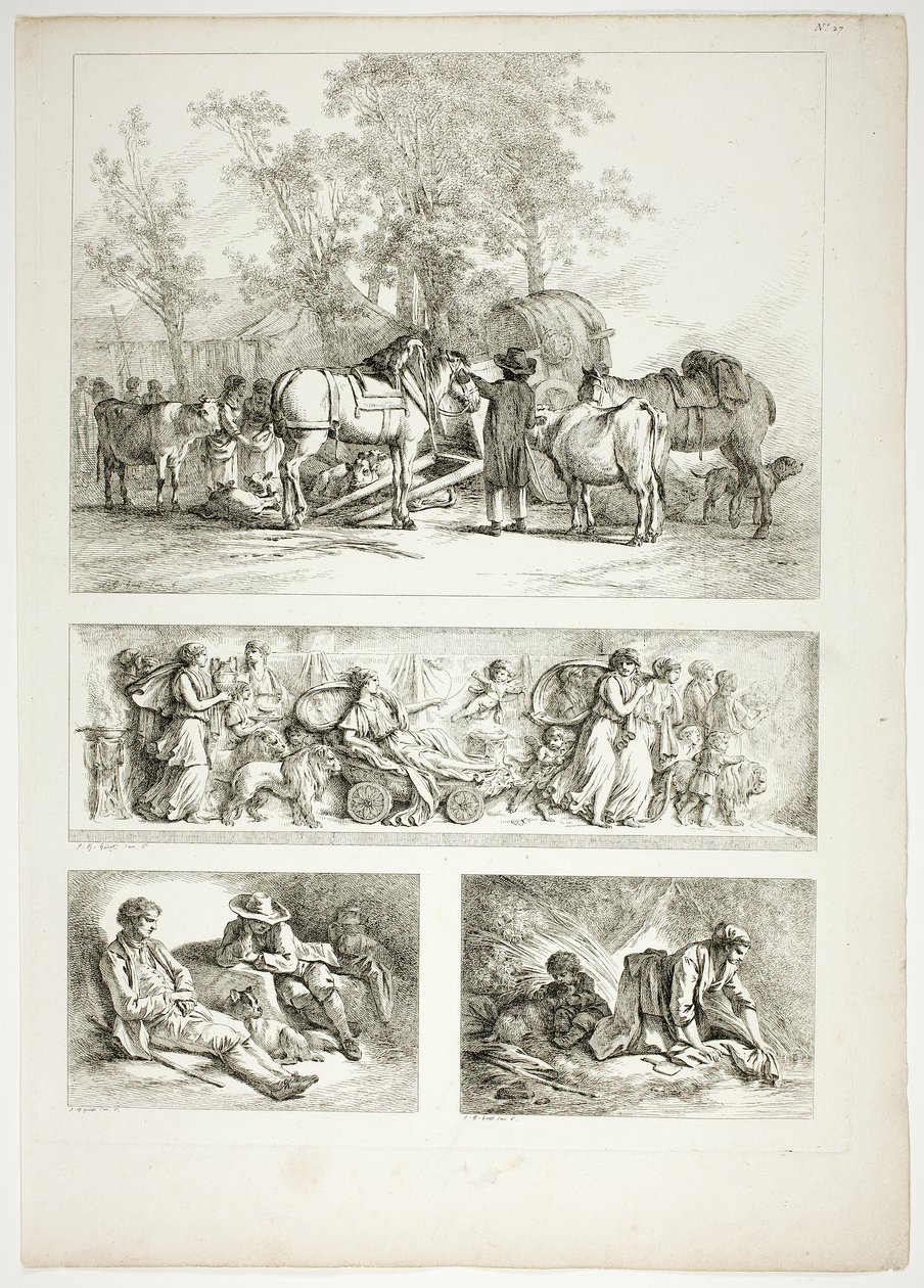 Placa 27 de 38 de Oeuvres de J. B. Huet de Jean Baptiste Huet