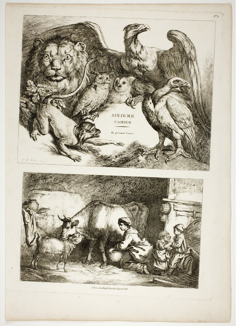 Placa 31 de 38 de Oeuvres de J. B. Huet de Jean Baptiste Huet