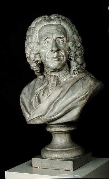 Busto de Bernard Le Bouvier de Fontenelle (1657-1757) de Jean Baptiste II Lemoyne