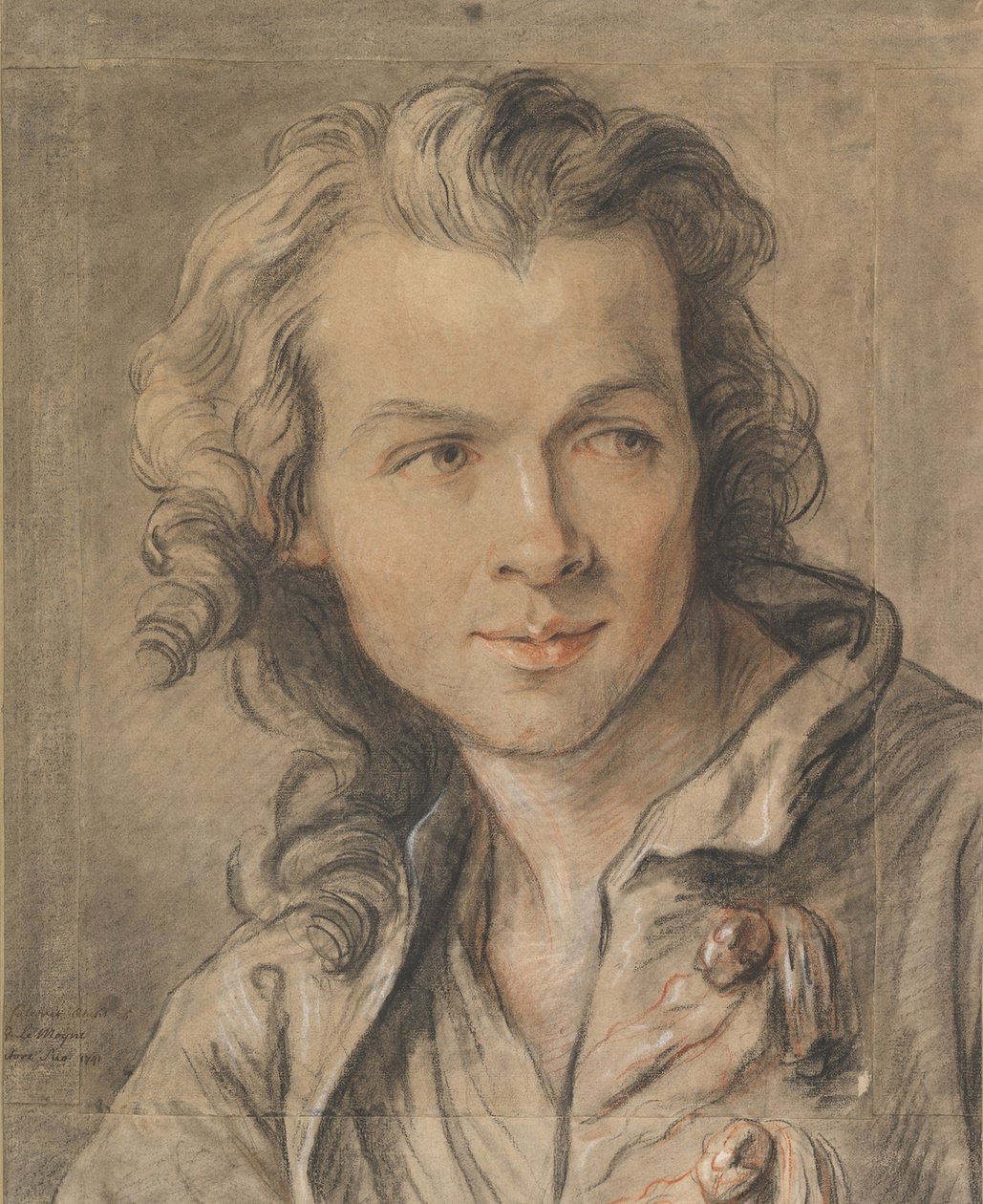 Retrato de Étienne Maurice Falconet, 1741 de Jean Baptiste II Lemoyne