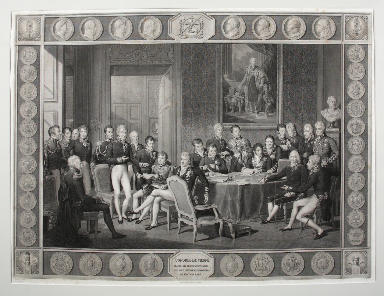 El Congreso de Viena, 1815 de Jean Baptiste Isabey