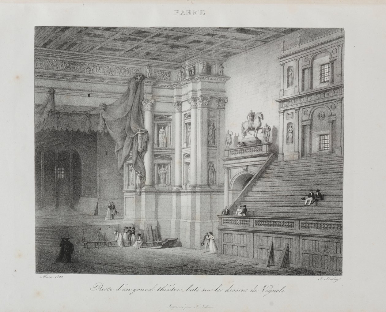 Viaje a Italia en 1822, 1833 de Jean Baptiste Isabey