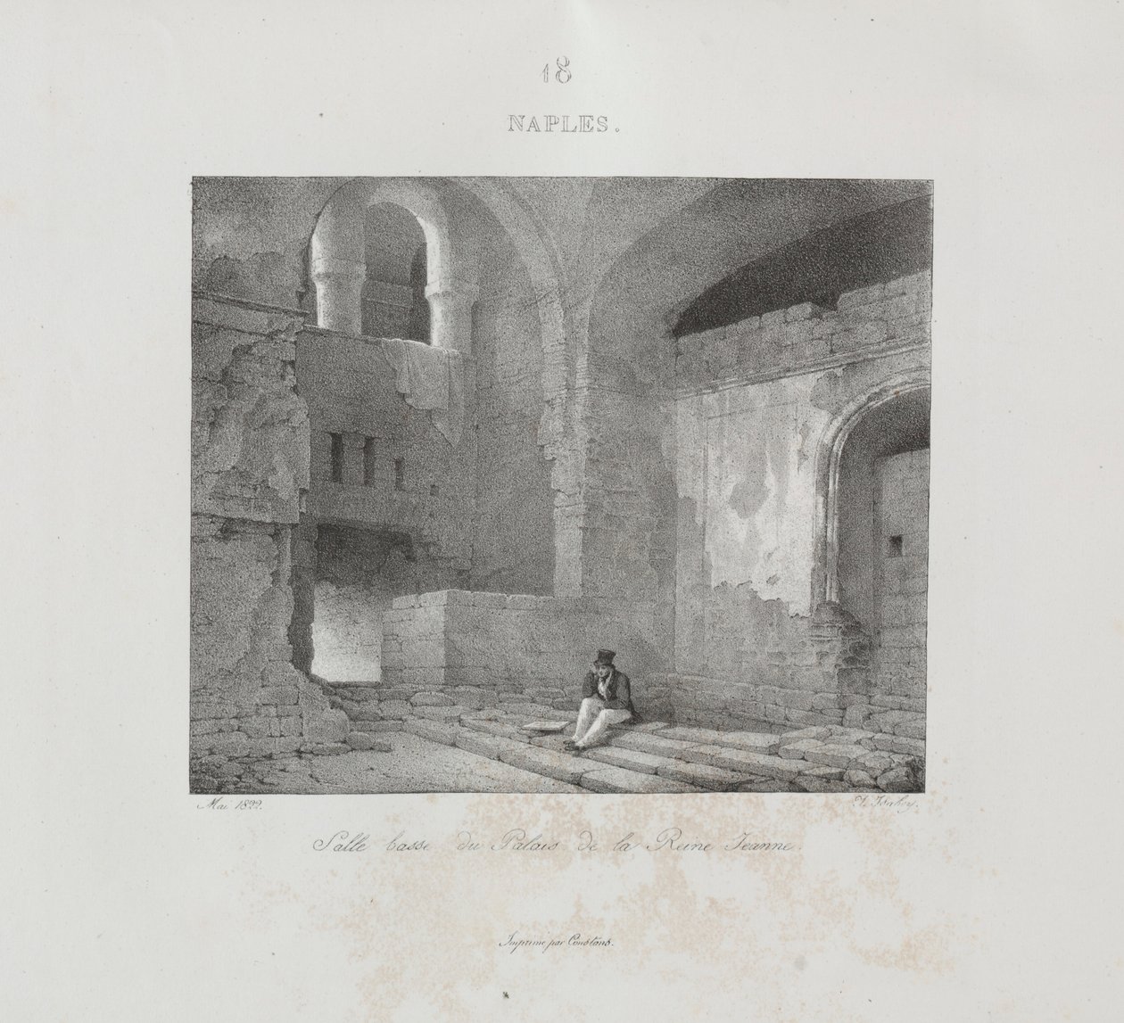 Viaje a Italia en 1822, 1833 de Jean Baptiste Isabey