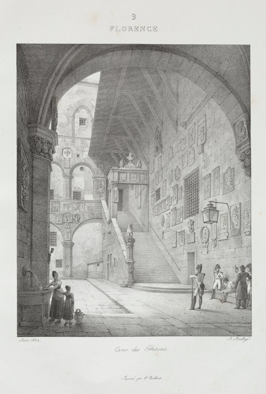 Viaje a Italia en 1822, 1833 de Jean Baptiste Isabey