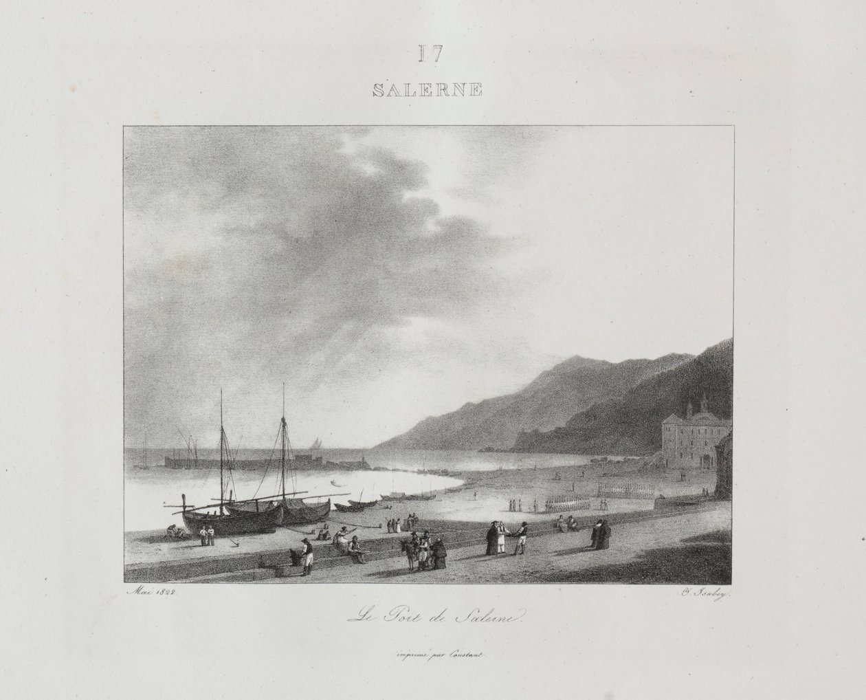 Viaje a Italia en 1822, 1833 de Jean Baptiste Isabey