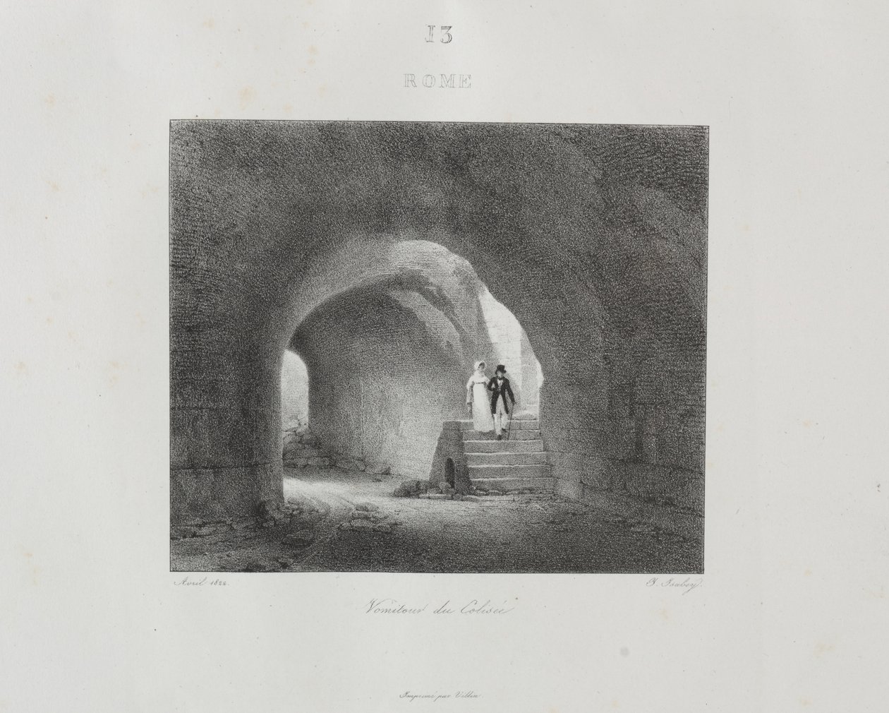 Viaje a Italia en 1822, 1833 de Jean Baptiste Isabey