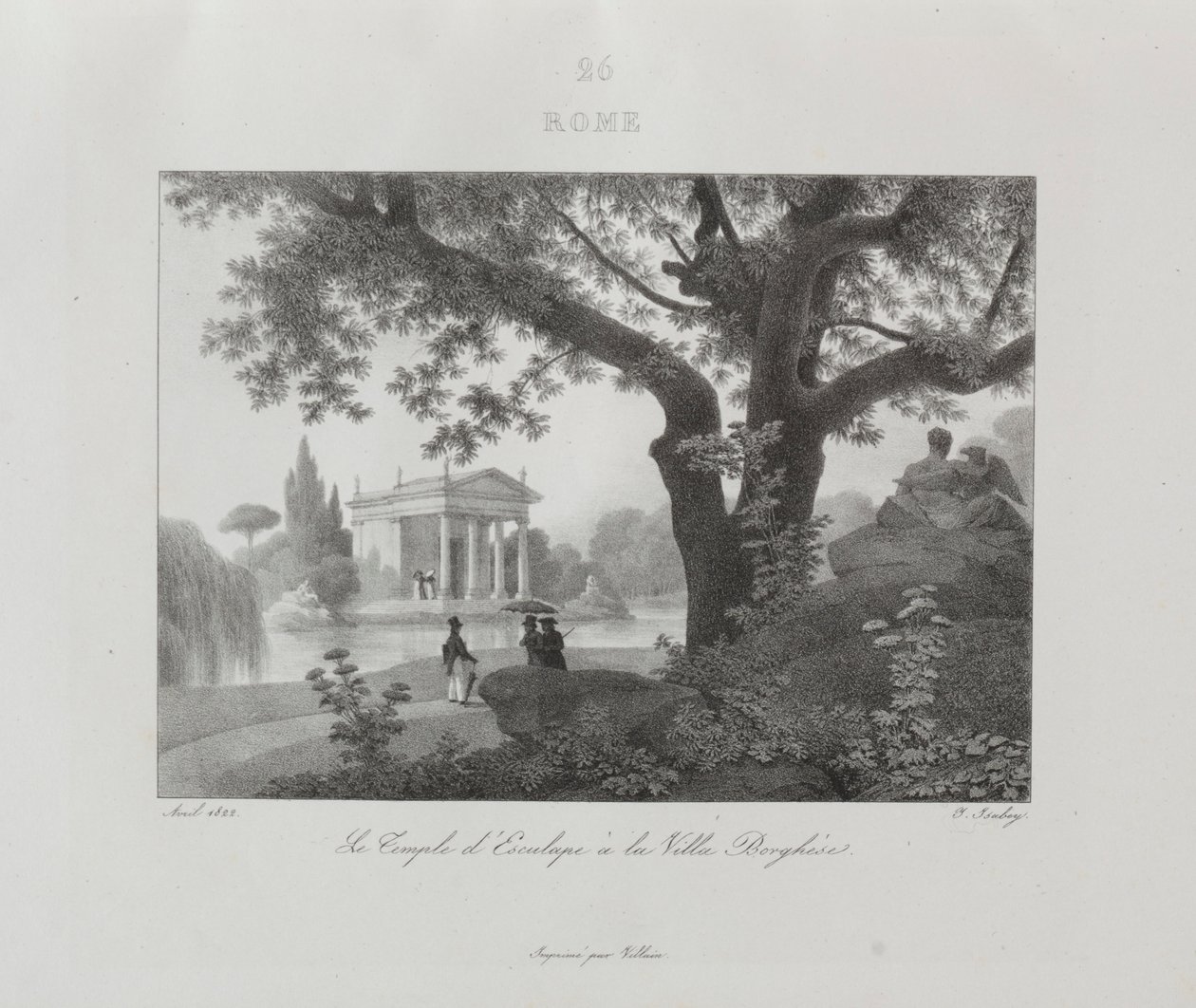 Viaje a Italia en 1822, 1833 de Jean Baptiste Isabey