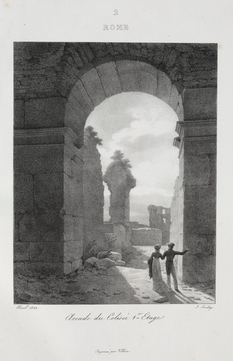 Viaje a Italia en 1822, 1833 de Jean Baptiste Isabey