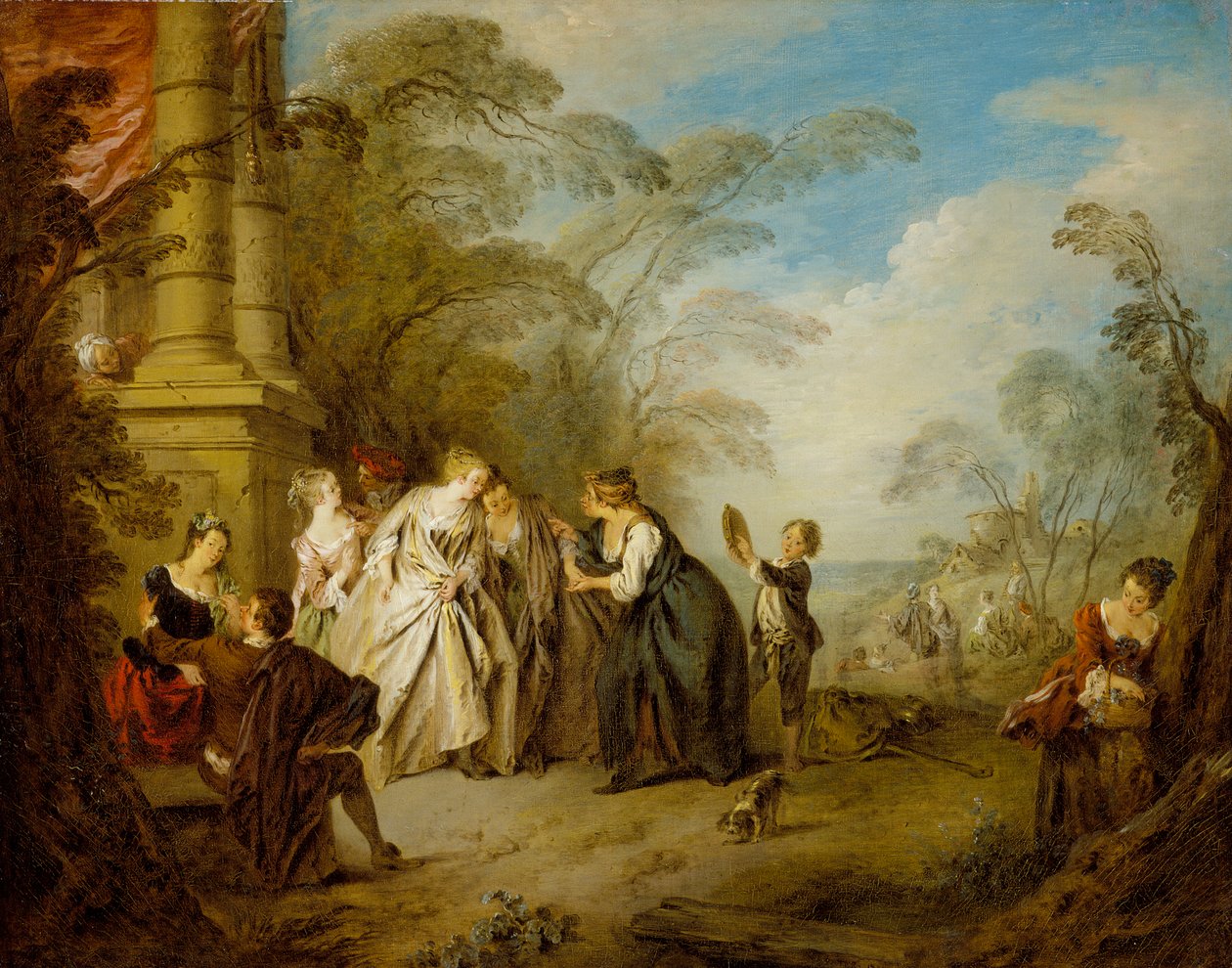 La adivina de Jean Baptiste Joseph Pater