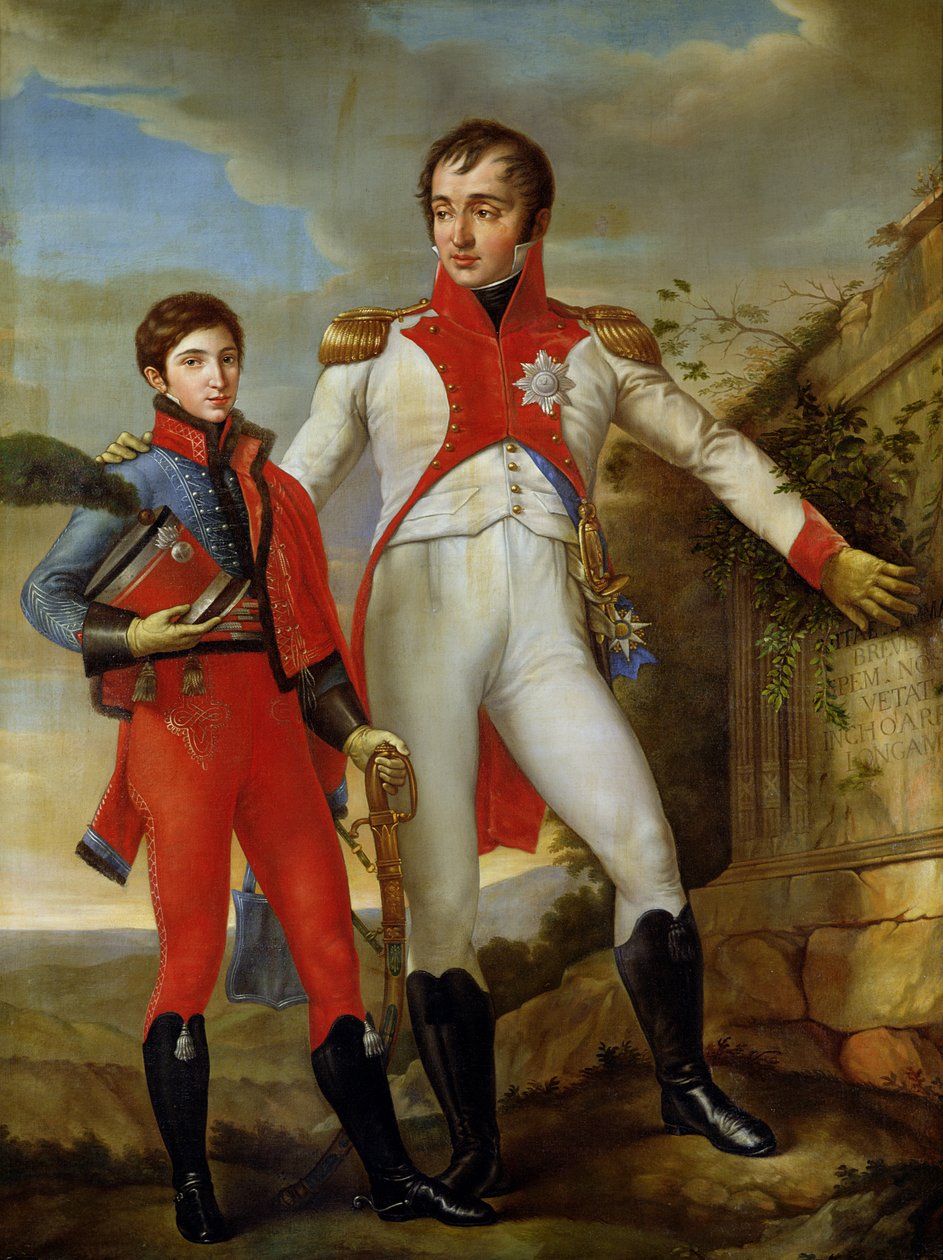 Luis Bonaparte (1778-1846) Rey de Holanda y Luis Napoleón (1804-31) Príncipe Heredero de Holanda, c.1806 de Jean Baptiste Joseph Wicar