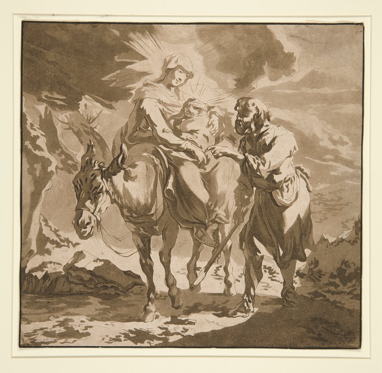 La huida a Egipto de Jean Baptiste Le Prince