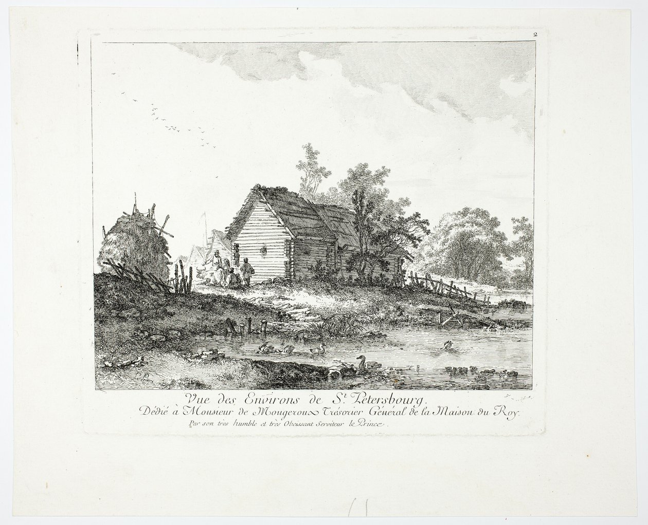 Ver cerca de San Petersburgo de Jean Baptiste Le Prince