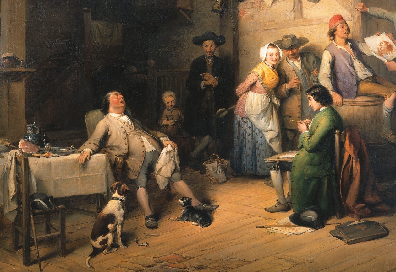 Atrapado en Plena Siesta, 1842 de Jean Baptiste Madou