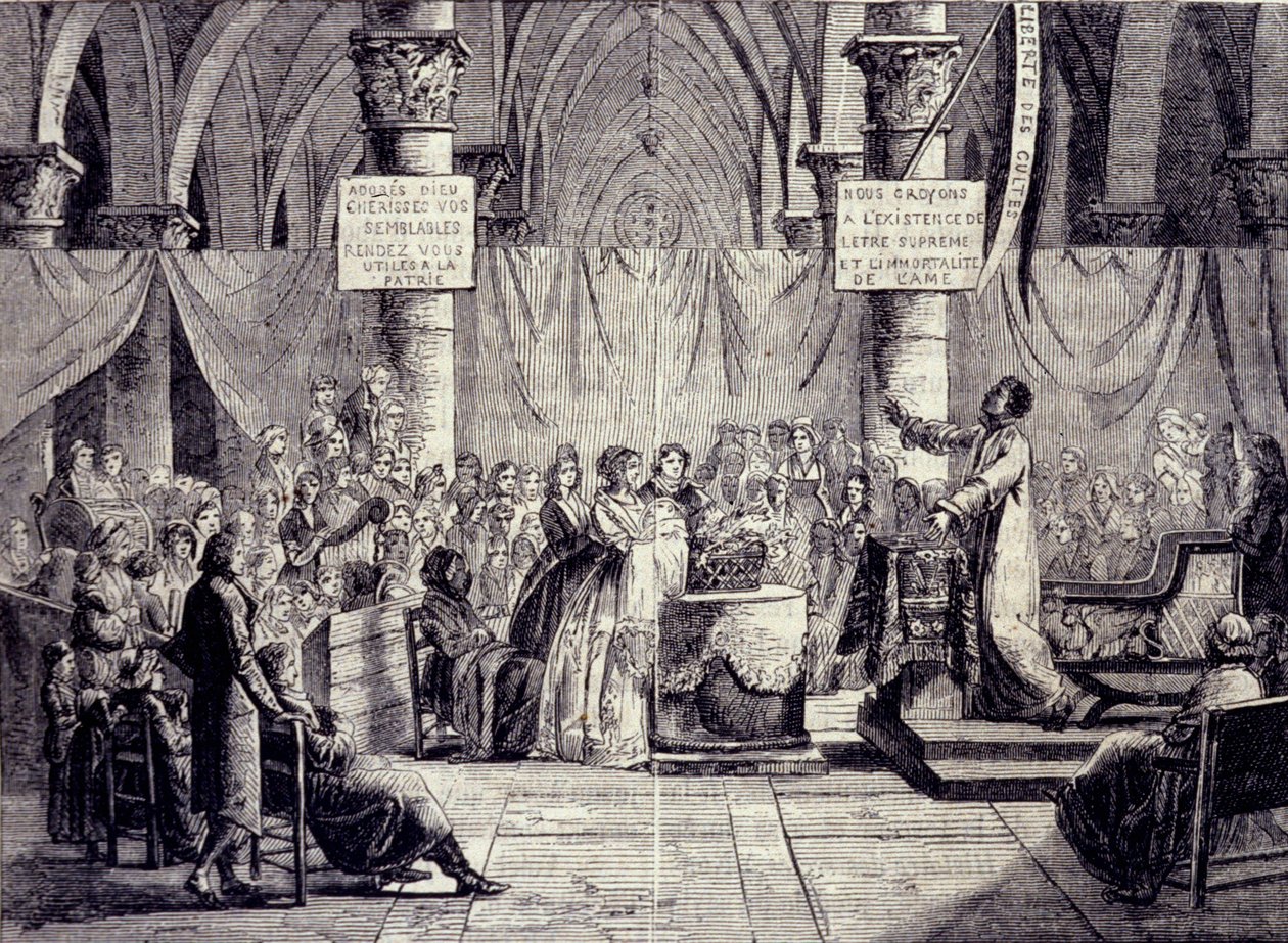 Bautismo de miembros de la secta Teofilantropía entre 1796 y 1800. de Jean Baptiste Mallet