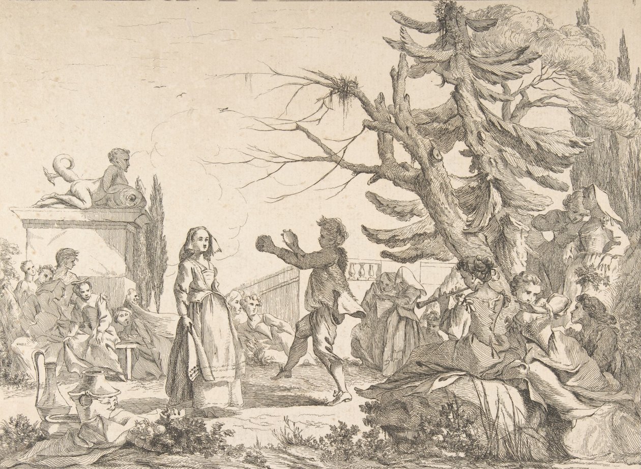 Baile improvisado Le Bal improvisé, 1742 de Jean Baptiste Marie Pierre
