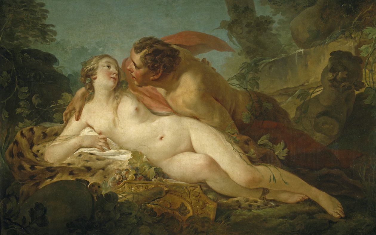 Júpiter y Antíope, 1745-1747 de Jean Baptiste Marie Pierre