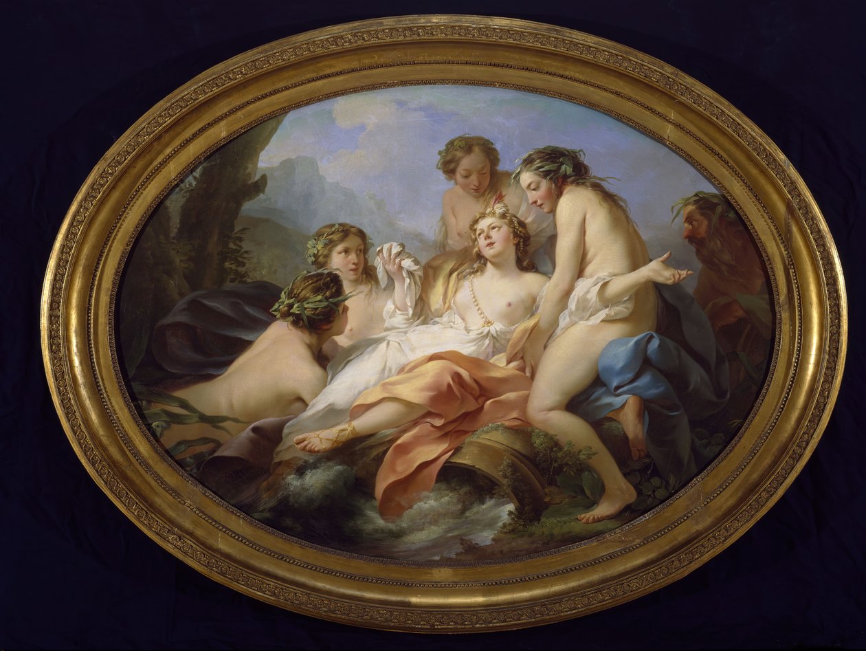 Psique rescatada por Náyades, 1750 de Jean Baptiste Marie Pierre