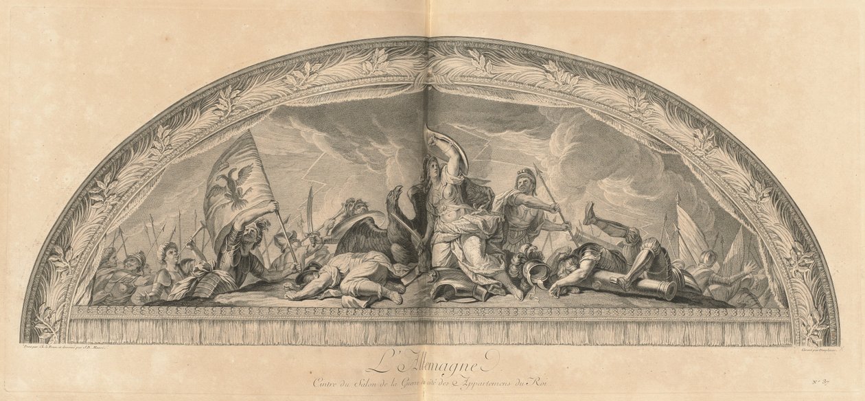 Alemania, Centro del Salón de la Guerra junto a las Cámaras del Rey [pl. 37] de Jean Baptiste Masse