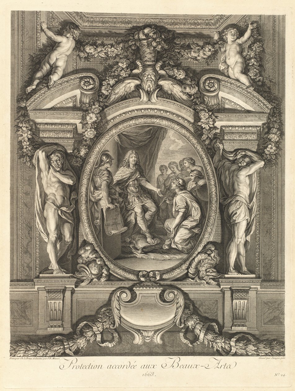 Protección concedida a las bellas artes 1663 [pl. 24] de Jean Baptiste Masse