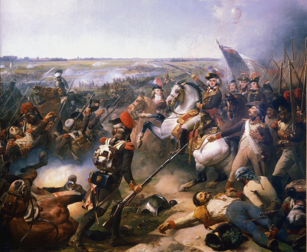 Batalla de Fleurus, 16 de junio de 1794, siglo XIX de Jean Baptiste Mauzaisse