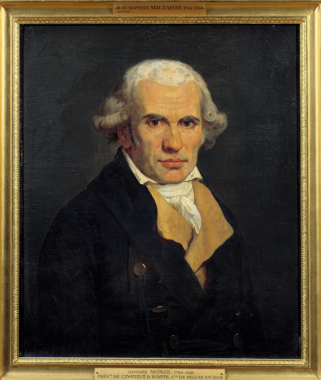 Retrato de Gaspard Monge, Conde de Peluse, matemático francés de Jean Baptiste Mauzaisse