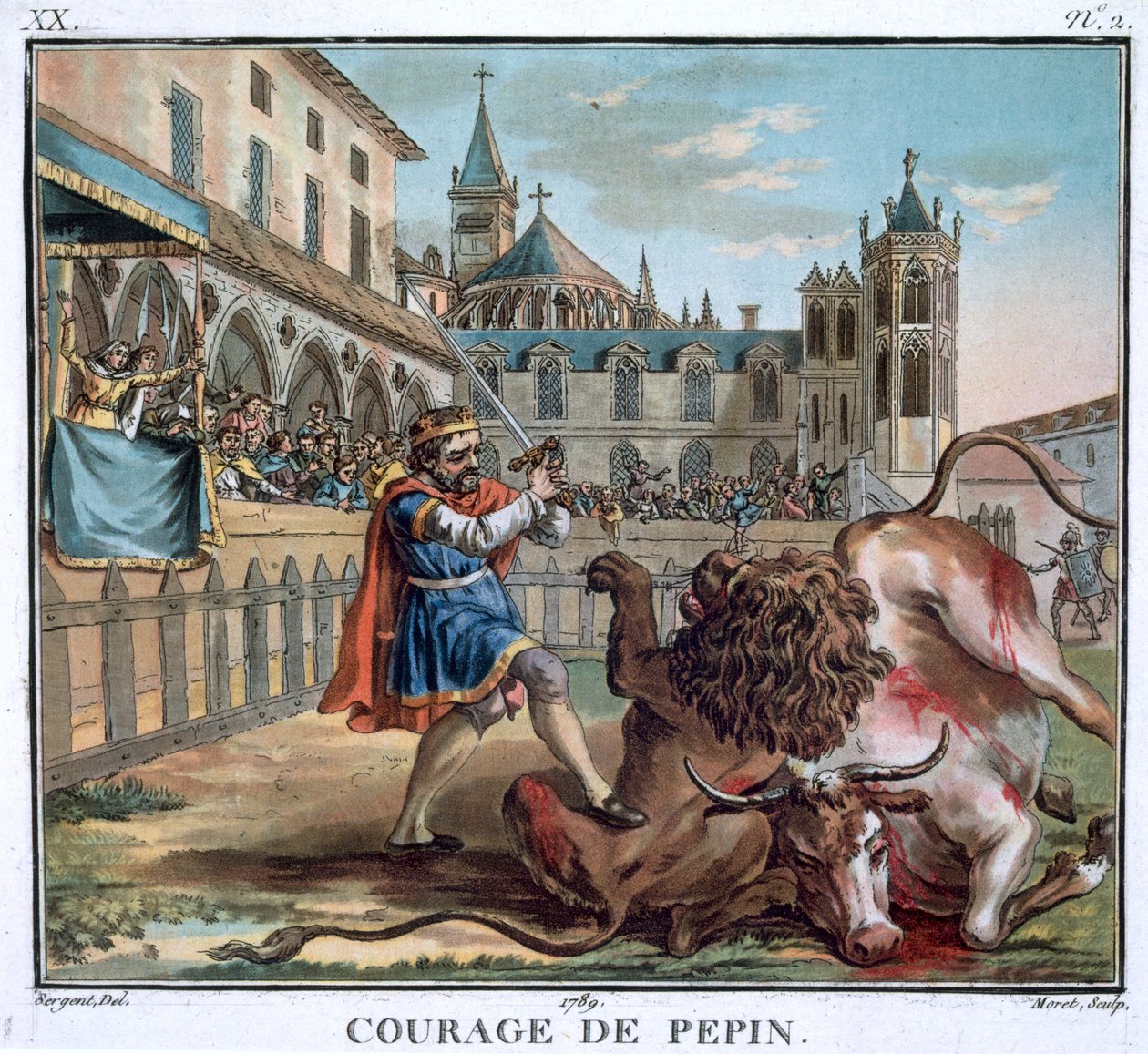 El Coraje de Pepin, 1789 de Jean Baptiste Morret