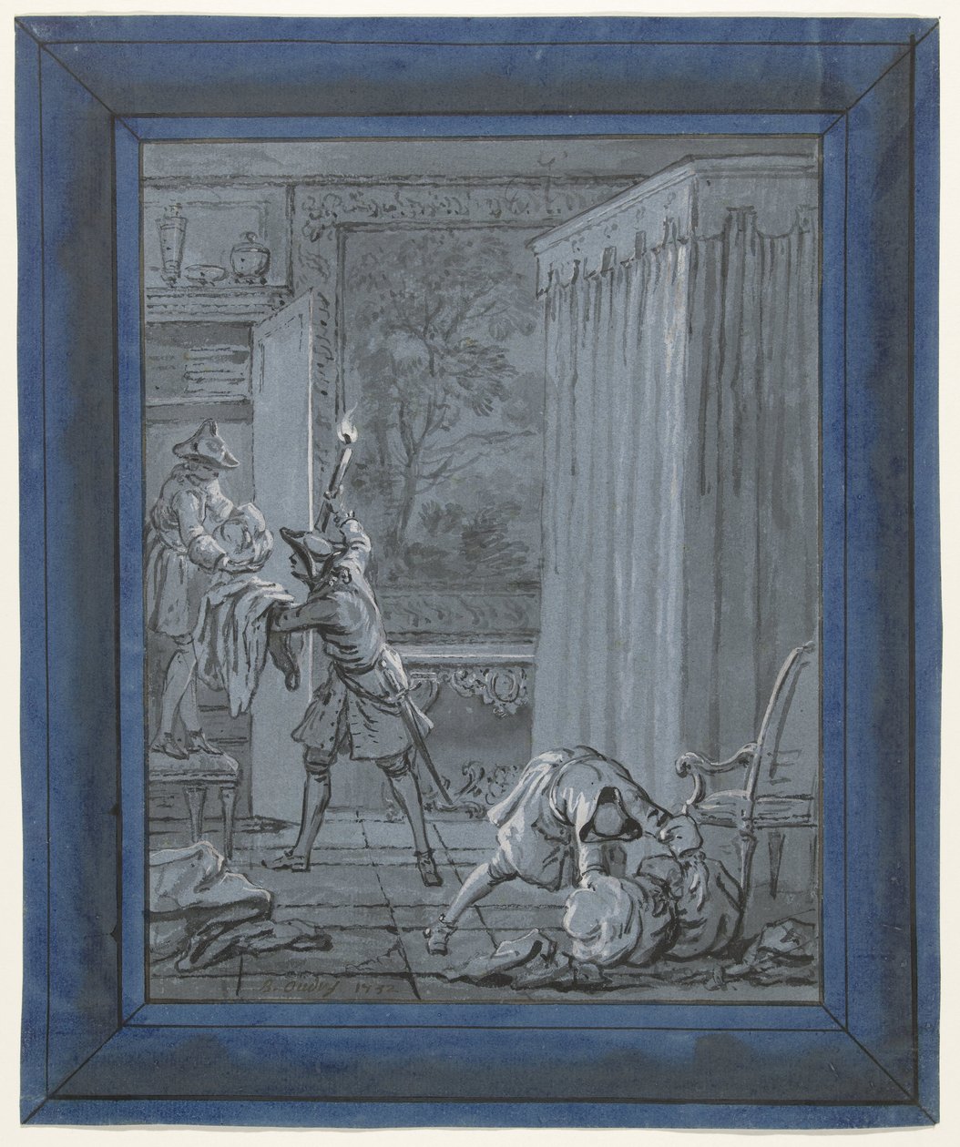 El marido, la mujer y el ladrón / Le Mari, la Femme et le Voleur
Ilustraciones para fábulas de Jean de La Fontaine (título de la serie) de Jean Baptiste Oudry