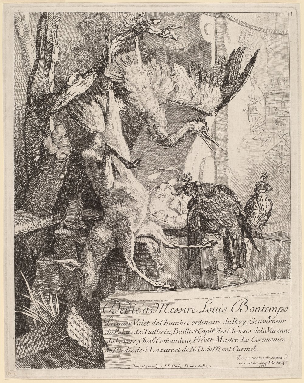 Frontispicio de Jean Baptiste Oudry