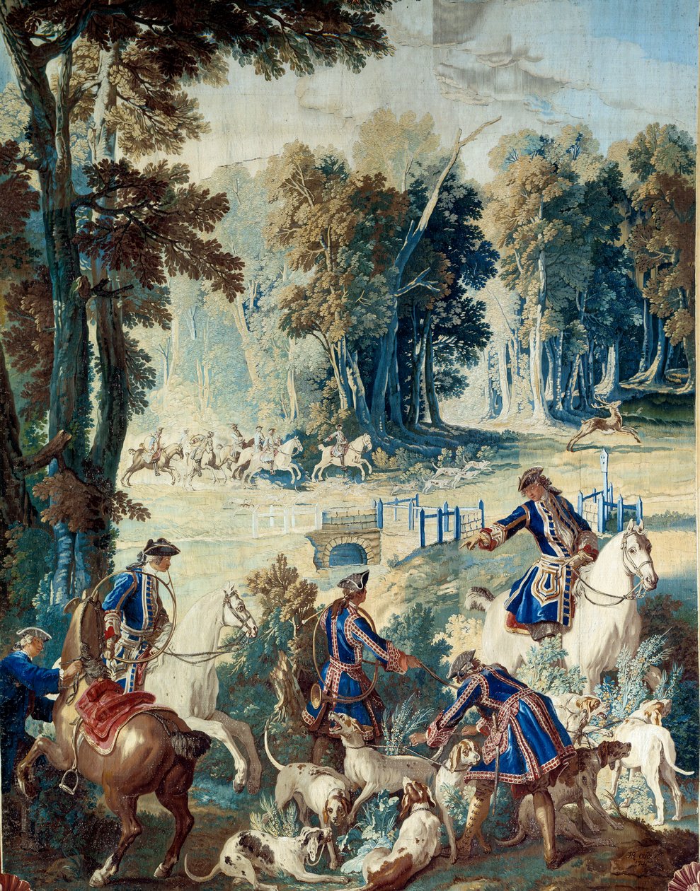 Caza de Luis XV de Jean Baptiste Oudry