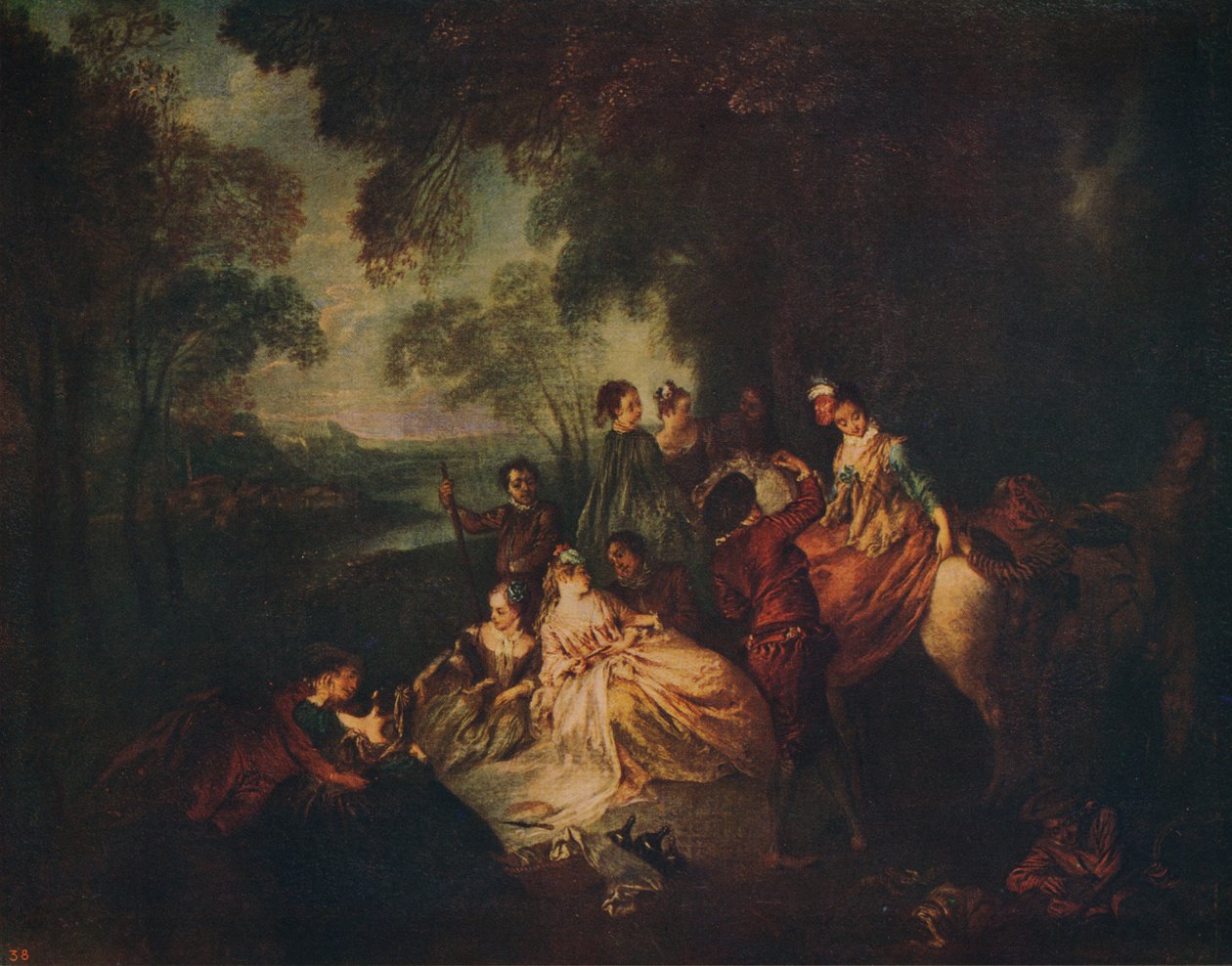 Fête Champêtre, c. 1722, c. 1915 de Jean Baptiste Pater