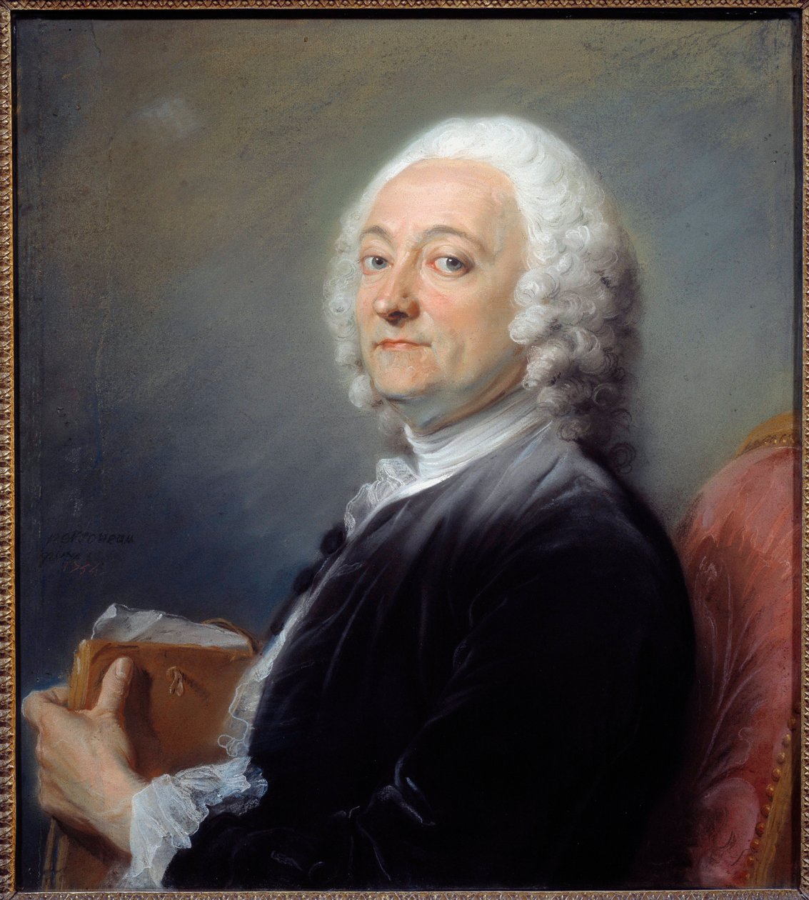 Retrato del pintor Hubert Drouais de Jean Baptiste Perronneau