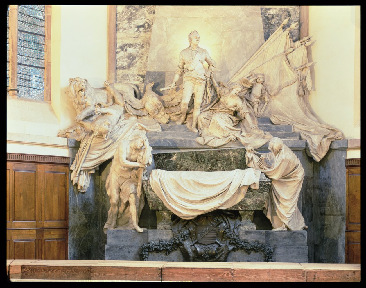 Tumba del Mariscal Maurice de Saxe (1696-1750) 1756-77 de Jean Baptiste Pigalle